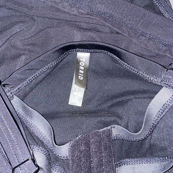 Torrid Underwire Long Mesh Overlay Swim Dress With Brief - Picture 6 of 10